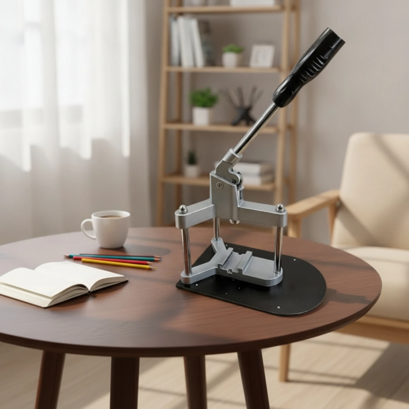 Badge Maker Machine DIY Badge Making Machine Hand-Operated Custom for Crafters, Shops