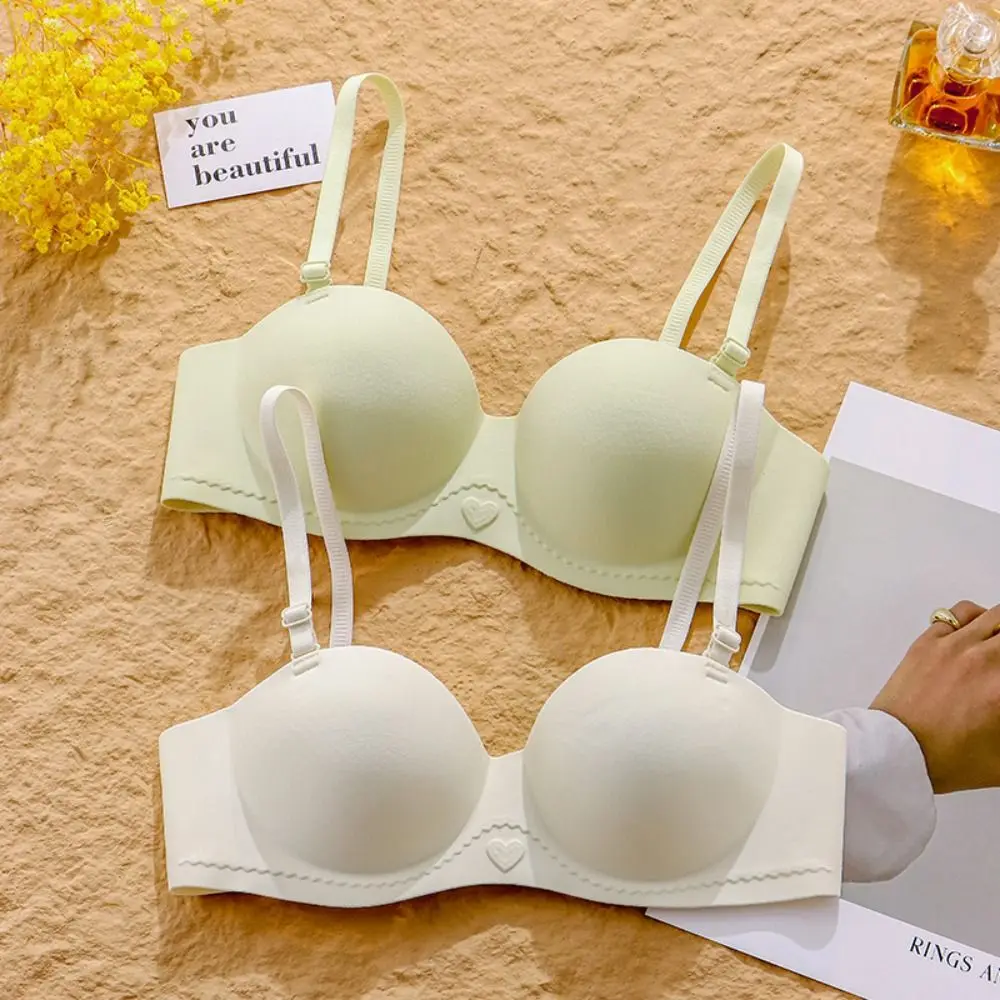 

Trendy Wireless Thin Bra Anti-sagging Seamless Pushup Bra Comfort Back Smoothing Bras for Women Girl