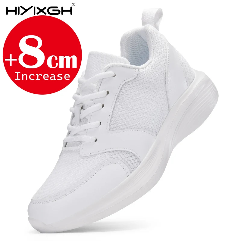 

Мужские кроссовки для увеличения роста, 10 см, спортивные повседневные кроссовки с невидимым внутренним увеличением роста на 8 см для мужчин