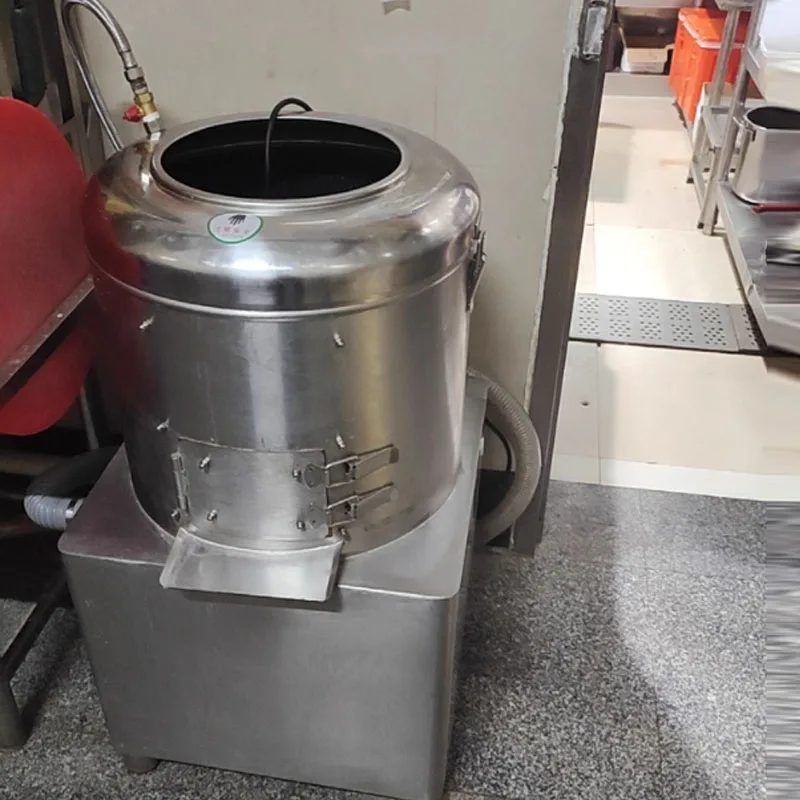 

Stainless Steel High Speed Roller Cassava Ginger Carrot Potato Peel Brush Clean Fruit Vegetable Cleaning Peeling Machine