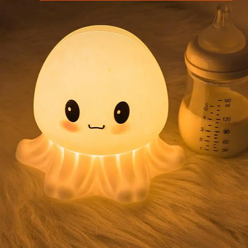 Jellyfish Night Light Brightness Adjustable LED Desk Lamp Home Decorations Desk Light Novelty Lamp For Women And Kids
