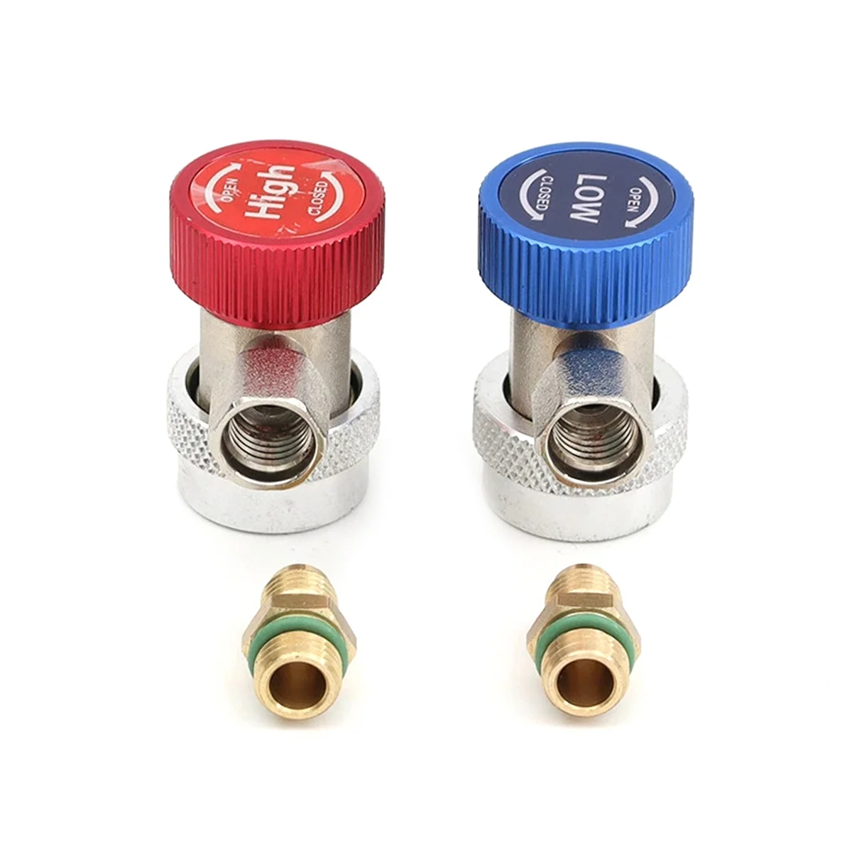A002 R134A Automobile Fluoride Meter Connector Adapter Air Conditioner Refrigerant Adjustable Manifold Fittings