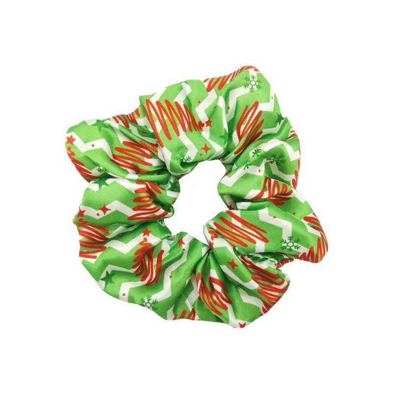 1pc Christmas New Large Intestine Hoop Hair Tie Pony Hair Rope Halloween Cloth Hoop Women\'s Hair Accessories Headwear