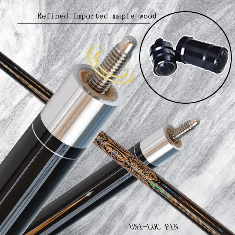 Professional 13mm Tip Billard Cue made with High Quality  Pool Cue Stick Hardwood with Screw on Tip Protector Ideal for Club Use