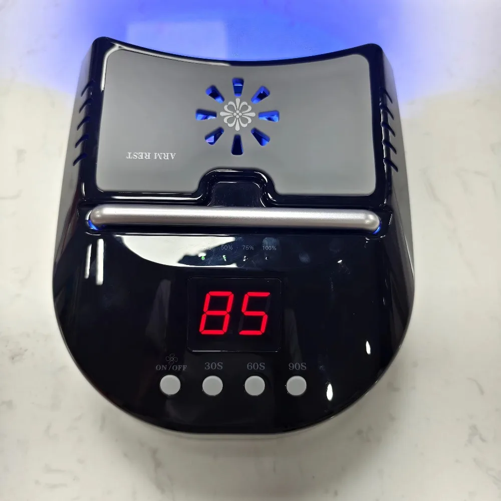 72w Wireless Rechargeable Portable Cordless UV Led Nail Lamp with Fan  High Quality