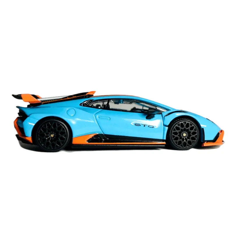 POPRACE Diecast 1/64 Scale Lamborghini Alloy Model Cars Lamborghini HURACAN STO Play Vehicles Toys for Boys Gift Original Box