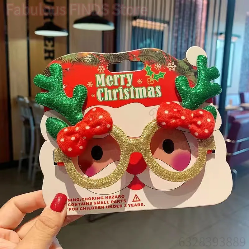 Montures de lunettes de noël, décoration de noël, lunettes de noël, lunettes du père noël, décorations de fête