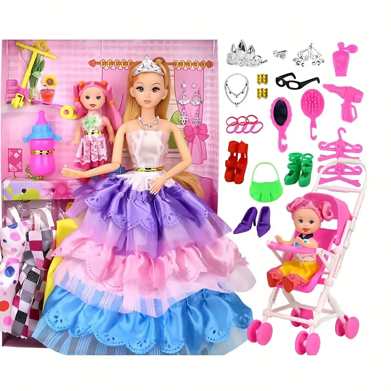 Dress up Girl Toy Doll Toy Girl Princess Play House Birthday Gift Student Training Institution Gift