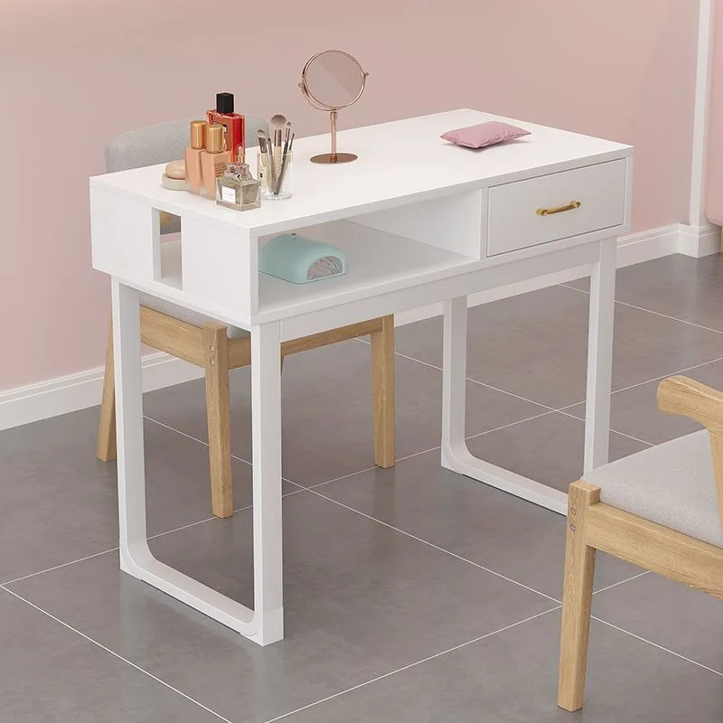 Drawer White Nail Table Workstation Waterproof Equipment Light Nail Table Storage Organizer Mesa De Manicure Salon Furniture