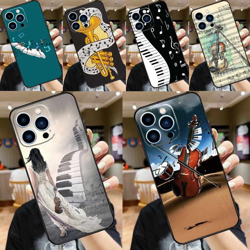 Violin Piano Case For Samsung Galaxy M31 M21 M11 M20 M23 M54 M14 M34 M13 M52 M32 M12 M16 M36 M56 M15 M55