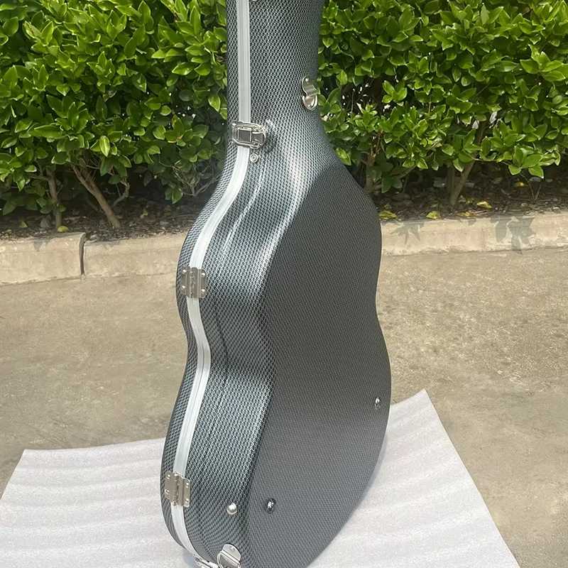 High Quality Lightweight ABS Hard Shell Guitar Case 39 Inch Musical Instrument Protective Carry Storage Box For Classical Guitar