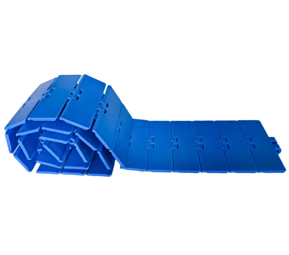 1Meters  Width:63.5-190.5mm 820-k250-750 Single Hinge Flat Top Blue Chain Plate Conveyor Belt Beverage Line Transmission POM Cha
