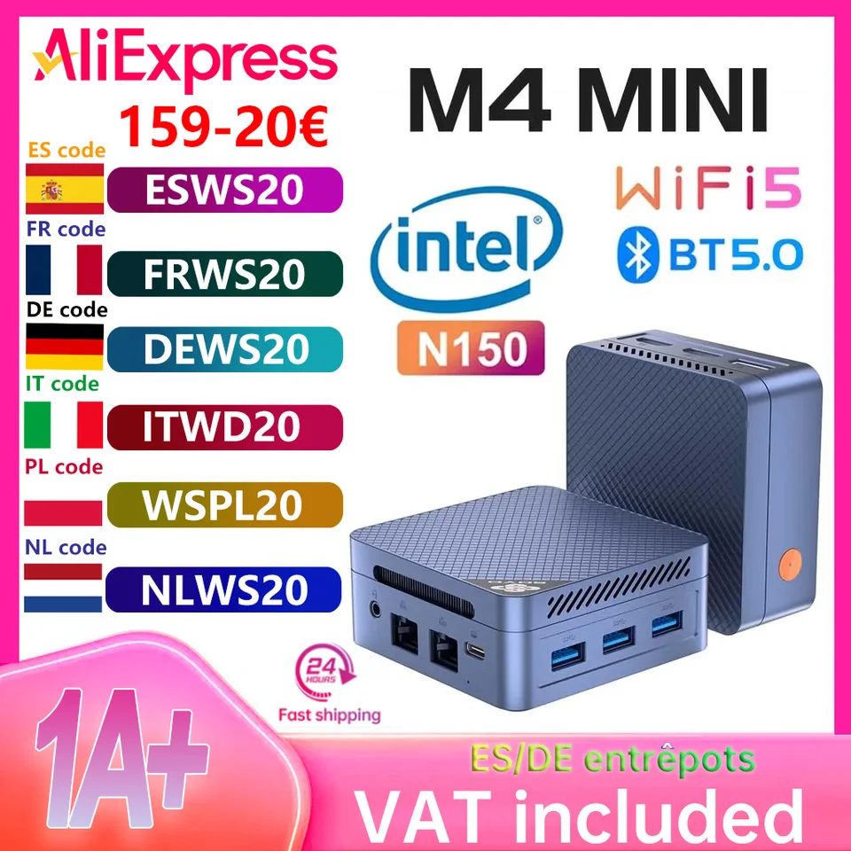 Mini PC SOYO M4 Mini Intel Twin Lake N150 Processor LPDDR5 12GB