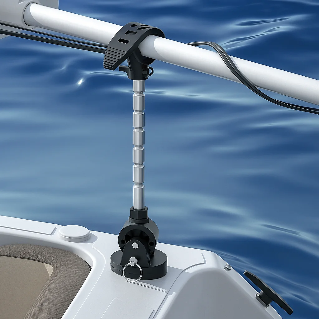 

Boat Trolling Motor Stabilizer Bracket for Minn Kota Terrova Ulterra Riptide Adjustable Marine Mount Anti-Wobble Support System