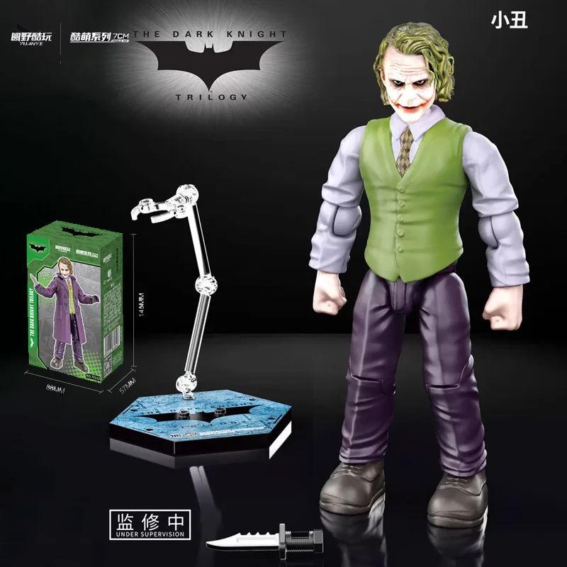 6pcs DC Justice League Batman ABS Joint Mobiliteit Bruce Wayne Joker Two-Face Bane Action Figure Blind box Anime pop Speelgoed Gift