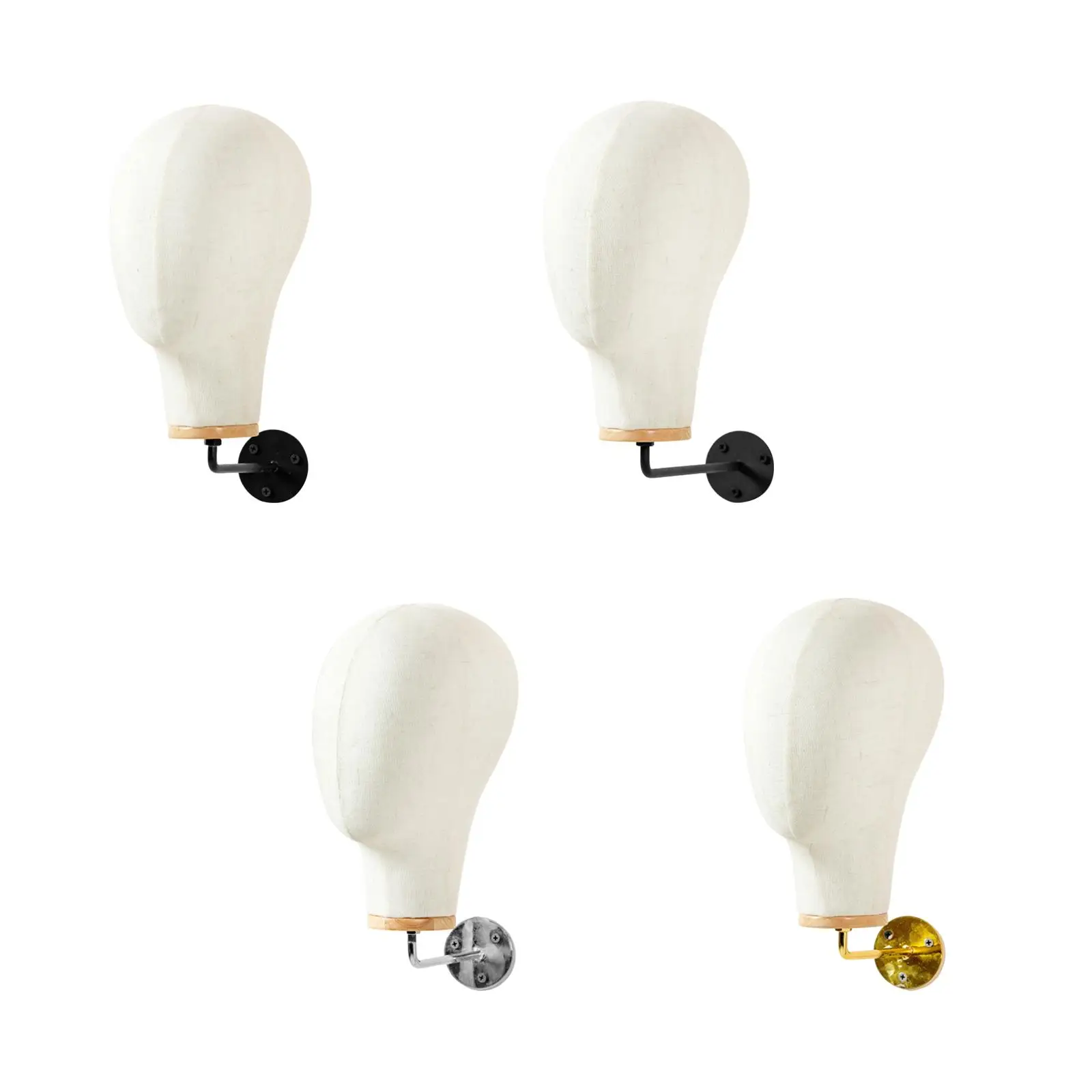 

Mannequin Head Model Wig Display Headboard Mounted Multipurpose