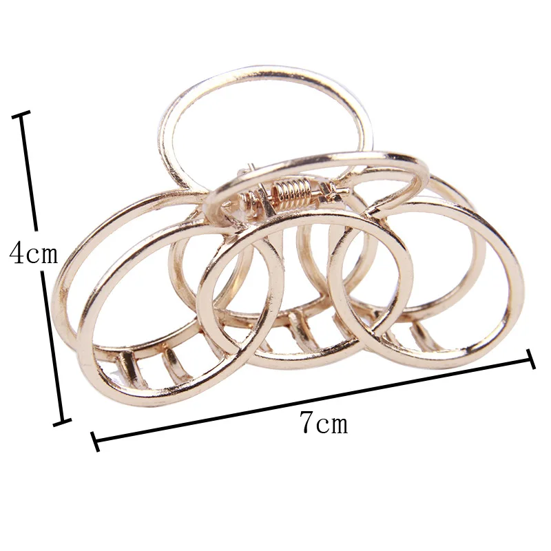 Fashion Vintage Hollow Geometric Metal Hair Claws Vintage Hair Clips Women Girls Headband Hairpins Fashion Hair Accessorie