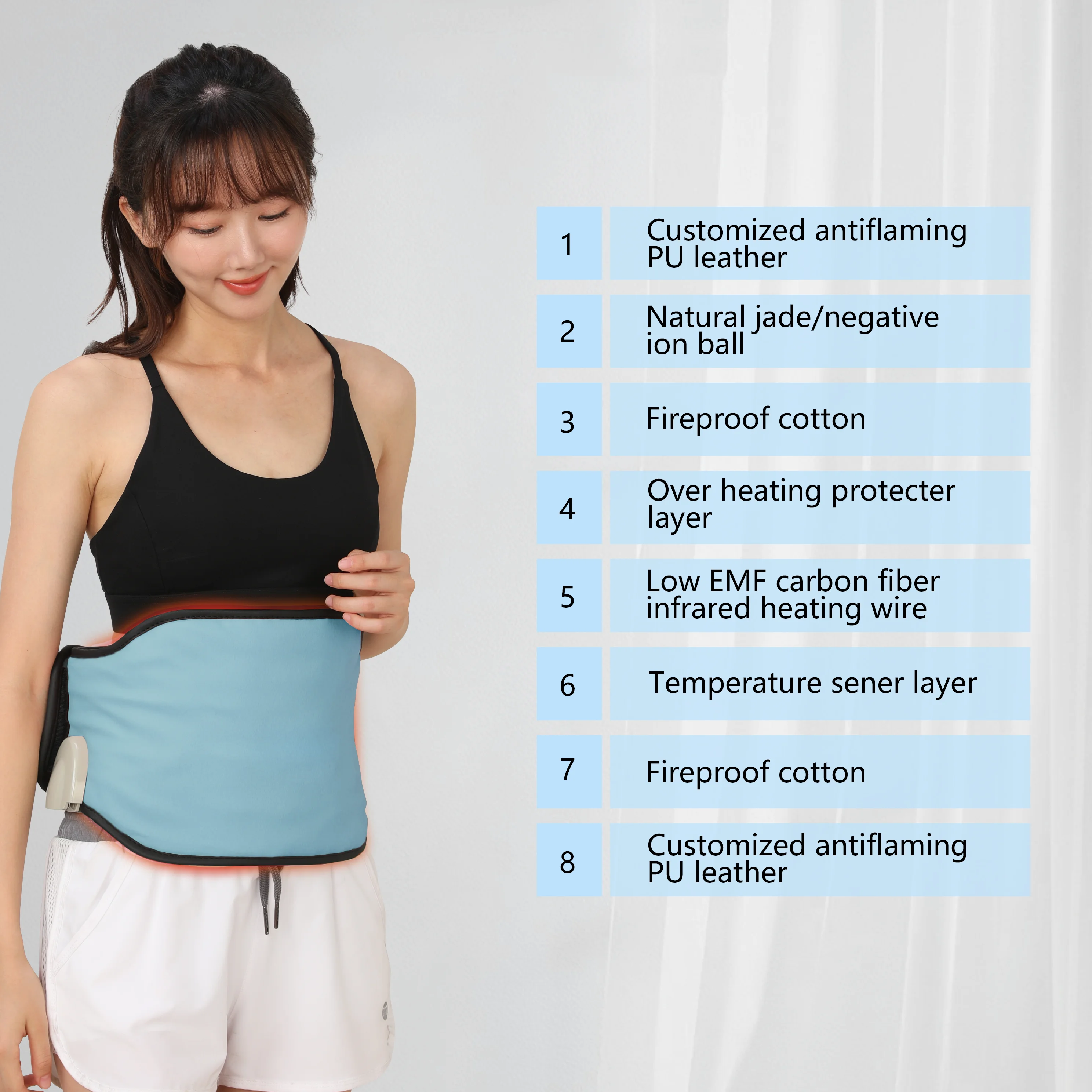 

New Product Ideas 2025 nfrared Sauna Heat Belt for Quick Reduction