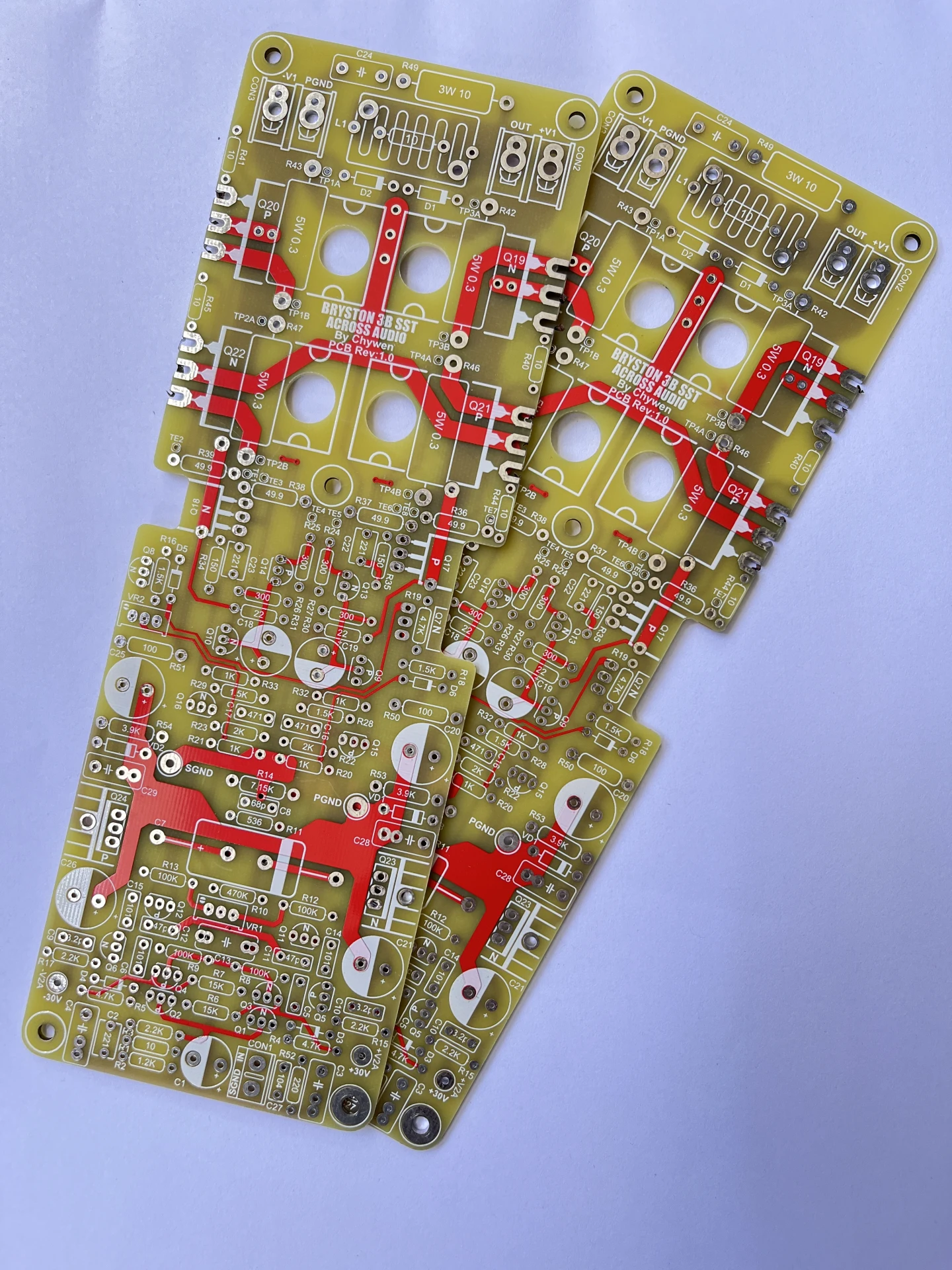 One Set BRYSTON 3B SST2 Amplifier Circuit PCB Bare Board