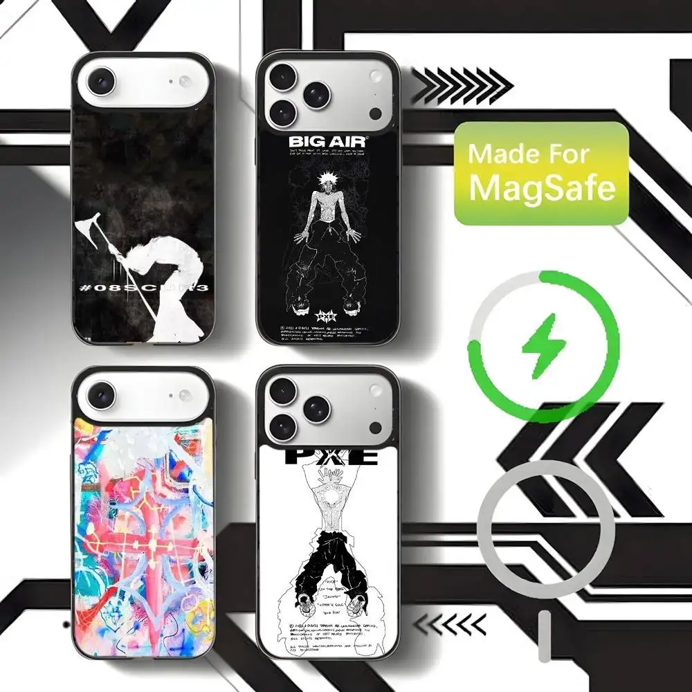 

Rapper Drain Gang Phone Case For iPhone 17,16,15,14,13,12,11,Pro,Max,Plus,Mini,SE4,E Magnetic Magsafe Wireless Charging