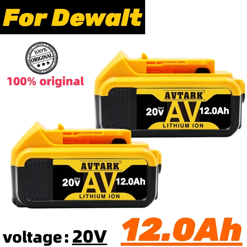 

20V 12.0Ah MAX Power Tool Lithium Battery for DeWalt DCB184 DCB181 DCB182 DCB200 20V 6Ah 8Ah 12Ah18V 20V Lithium Battery