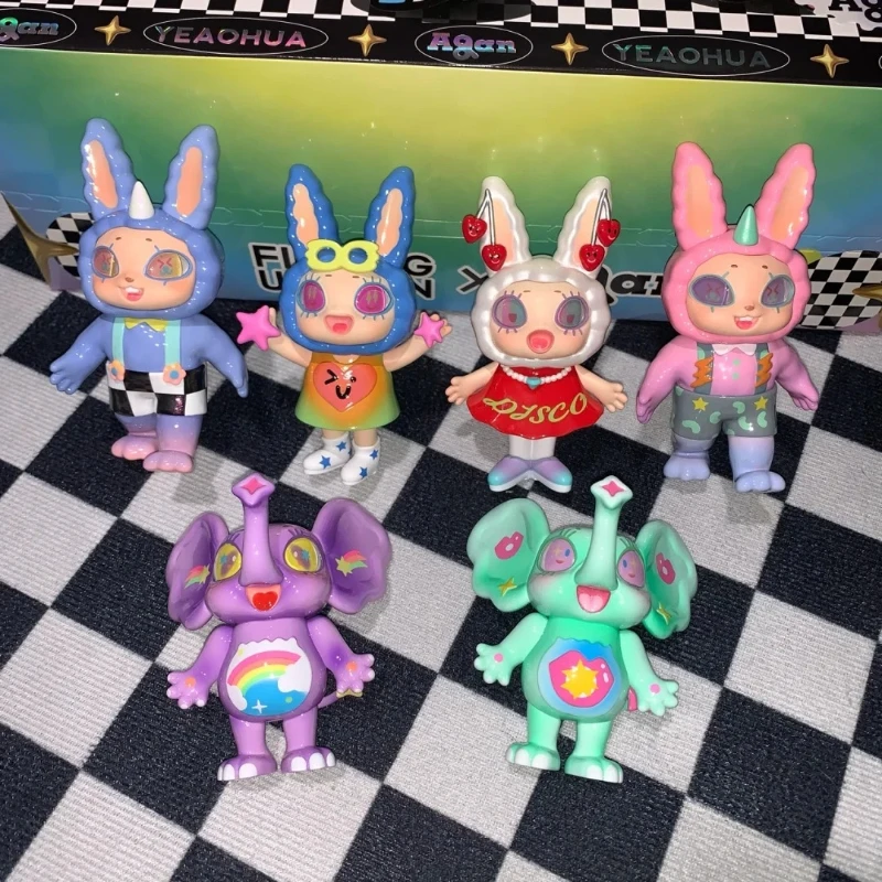 Agan سلسلة حفلات الموسيقى الإلكترونية صندوق أعمى شخصية أنيمي قابلة للجمع ألعاب عصرية هدية غريبة دمية غامضة من مادة PVC #3