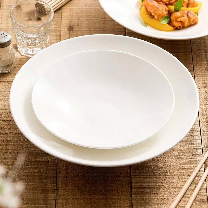 premium-ceramic-bowl-for-salad-and-soup-home-use-fruit-bowl-unique-cap-shape-ideal-for-mixed-dishes-simple-style-round-dish