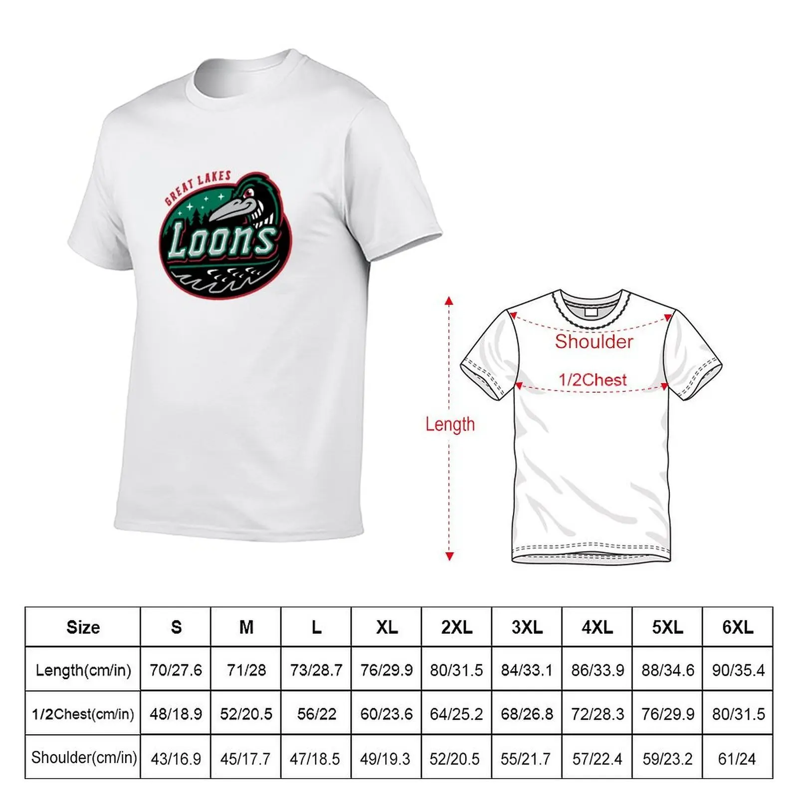 Great lakes loons T-Shirt cheap stuff shirts graphic tees cotton t shirt men