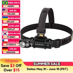 Wurkkos HD20 Headlamp 21700 Fishing Flashlight 2000 Lm Dual LED USB Reverse Charging Magnetic Tail Cap EDC Work & Camping