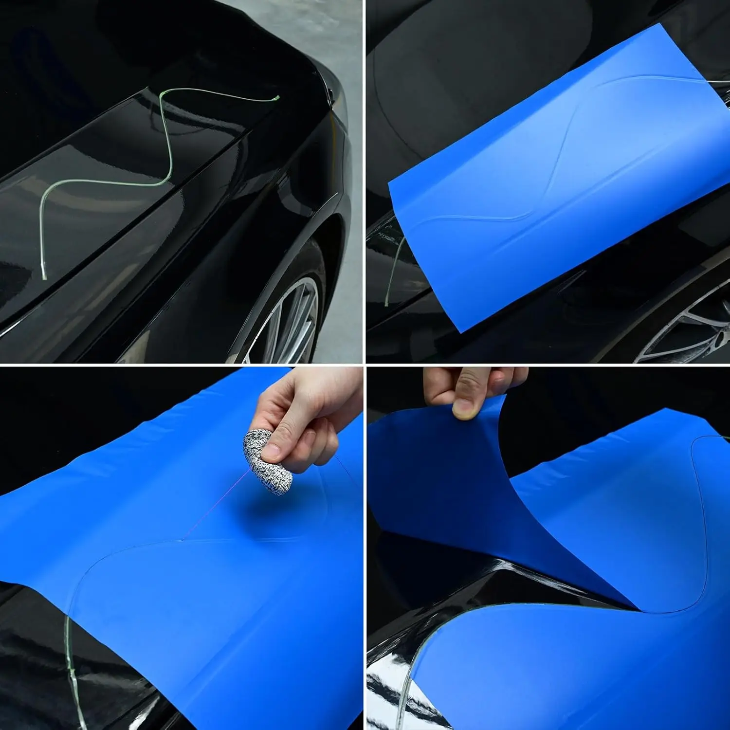 EHDIS 50-Meter-Sicherheits-Schneidband zum Verpacken von Auto-Werkzeugen, Grafik-Tönung, Vinylfolie, Basteln, Styling, messerlos, präziser Schnitt, Designlinie – Detail 5
