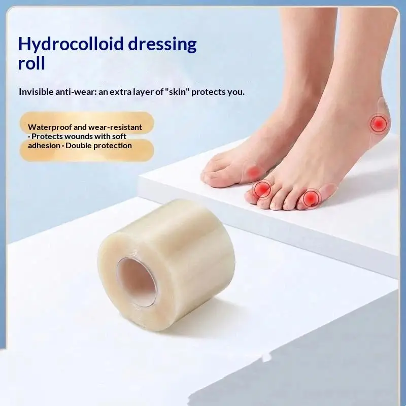 Hydrocolloid Roll Body Gel Patch Bandages Latex-Free Cuttable Patch Hydrocolloid Tape Bed Sore Bandages For Body Wound Care
