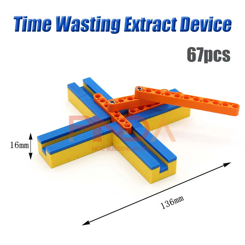 MOC Time Wasting-dispositivo de extracción 2744 3673 32524, bloques de construcción compatibili con la serie City, accessori, r