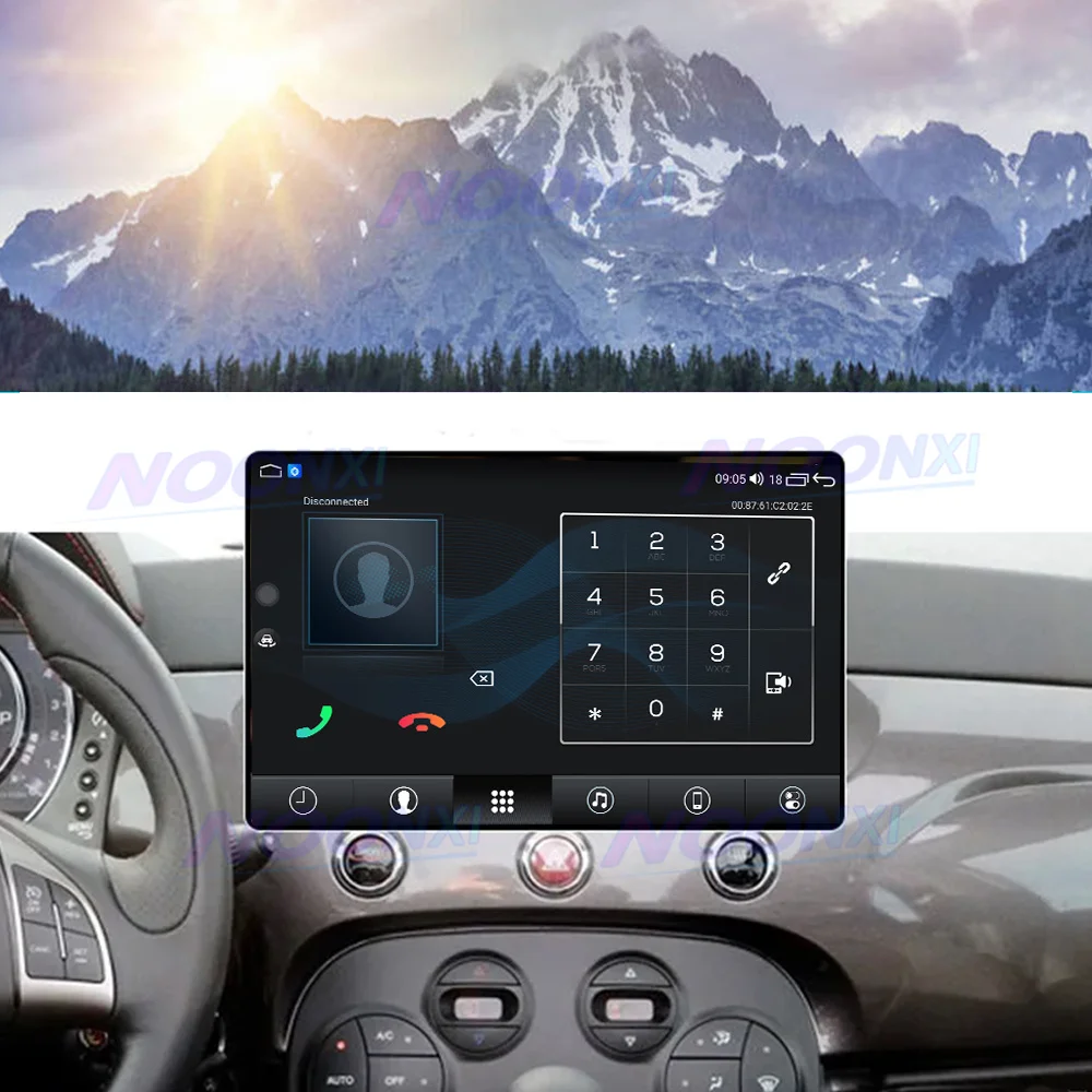 For Fiat 500 2007-2015 All In One Car Radio 2 K Screen 1920x1200 RES Intelligent Android 13 System GPS Carplay 13.1 inch