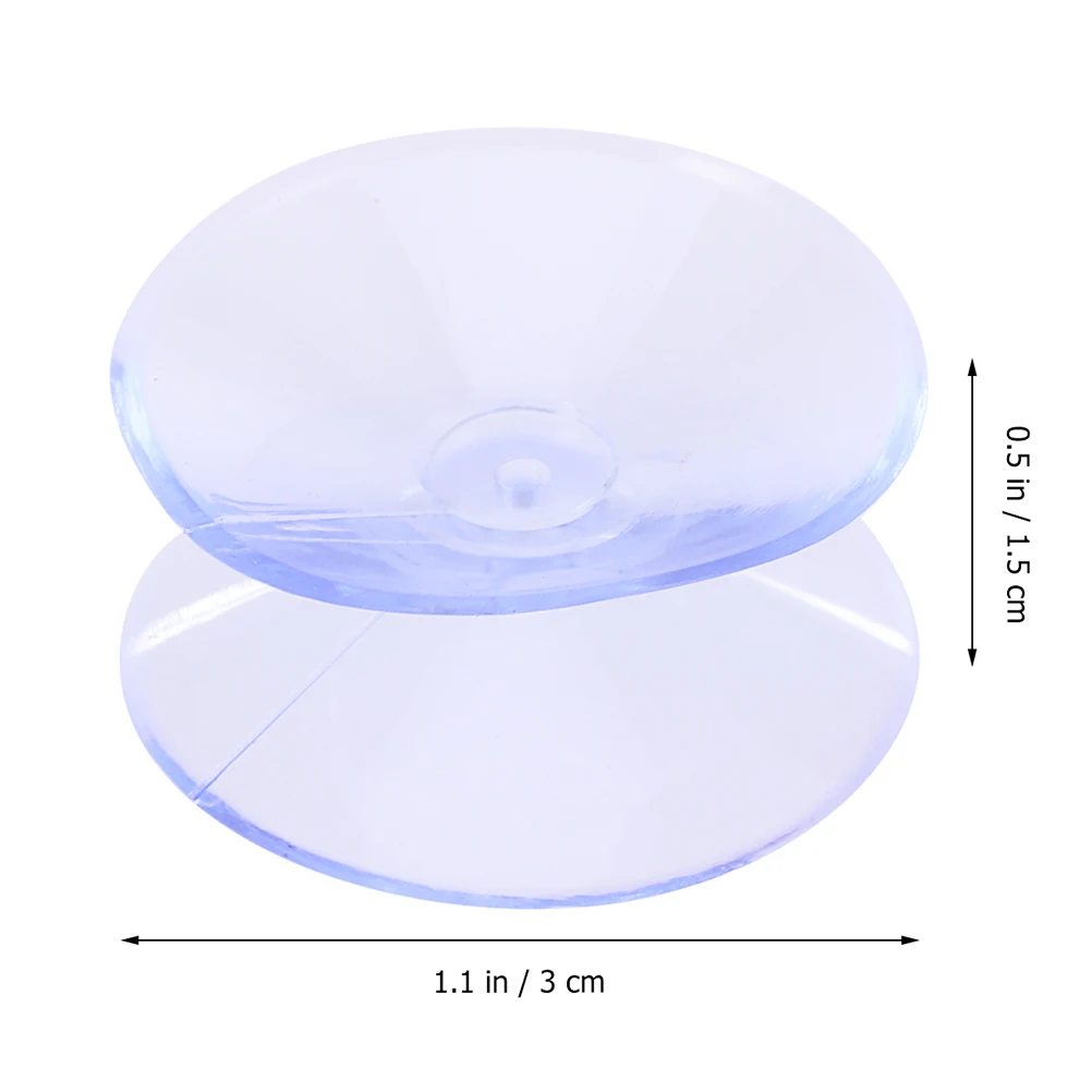 

48 Pcs Anti-slip Pad Suction Cup Rubber Double-sided Cups Glass Table Hardware Without Silicone Protector Pads