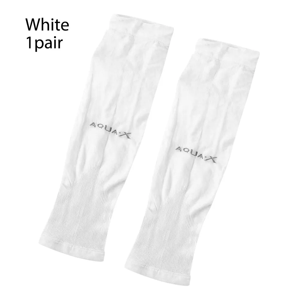 New Breathable Arm Sleeves UV Protect Ultrathin Ice Sleeve Arm Cover Basketball Summer Cooling Sunscreen Sleeves Unisex