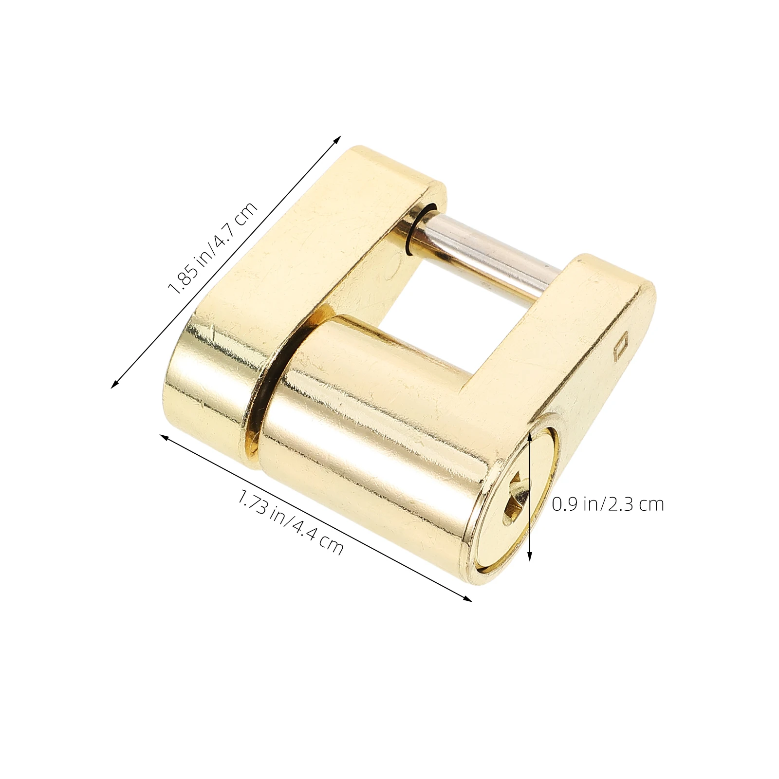 

Trailer Coupler Padlock 1/4 Inch Solid Brass Lock Core Zinc Alloy Body Theft Proof Hitch Security Lock For Trailer Anti-Theft