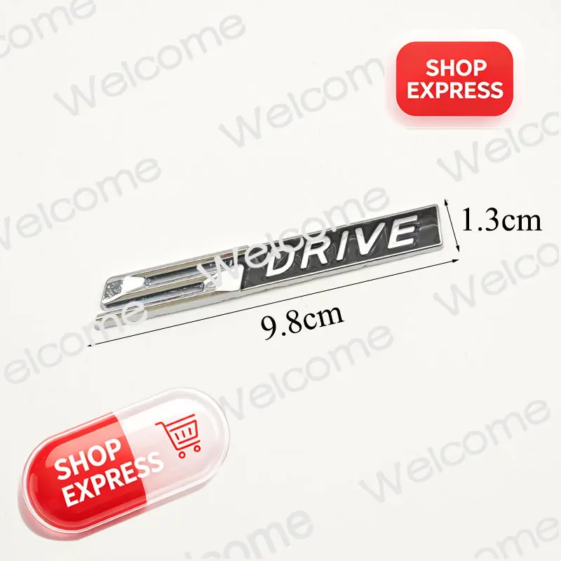 3D Metal Letters XDRIVE SDRIVE EDRIVE Logo Car Rear Trunk Sticker Fender Side Badge for E34 E39 E60 E90 F30 G20 G30 X1 X2 X3