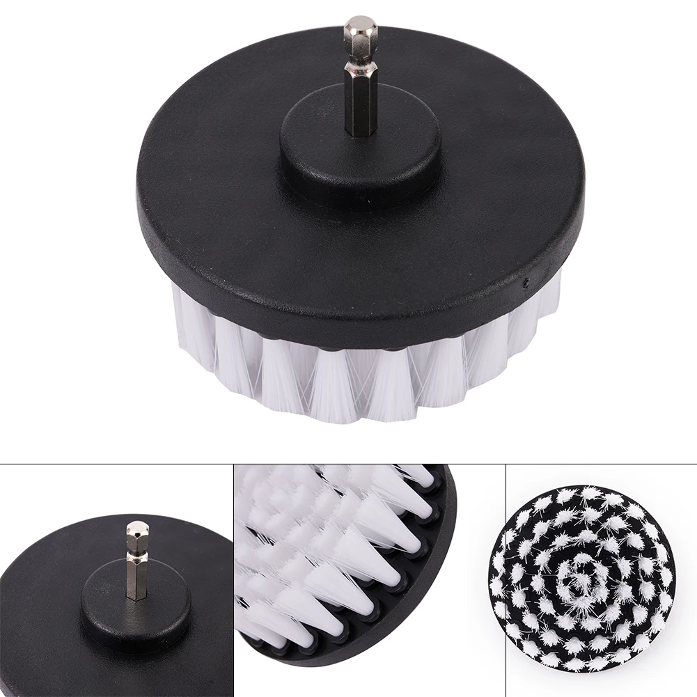 4 Inch Soft Drill Polishing Brush Attachment For Car Home Cleaning Wheel Hub Carpet Leather Power Scrubber Tools Parts