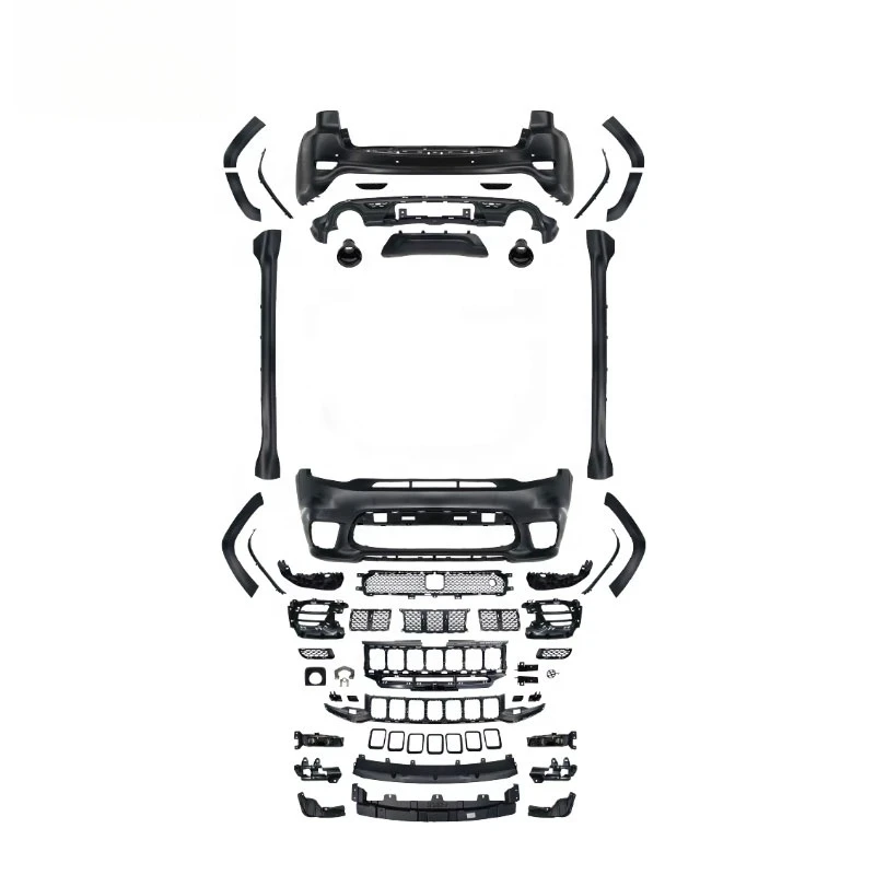 PP Front Bumper Assembly With Grille Cover SRT Style Fit For Grand Cherokee