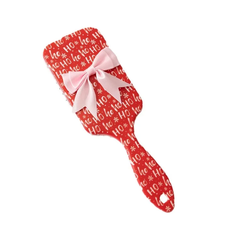 Hair Comb With Mirror Foldable Comb Travel Portable Massage Women Girl Hair Brush Pink Bowknot Comb Styling Tools Gift view 5