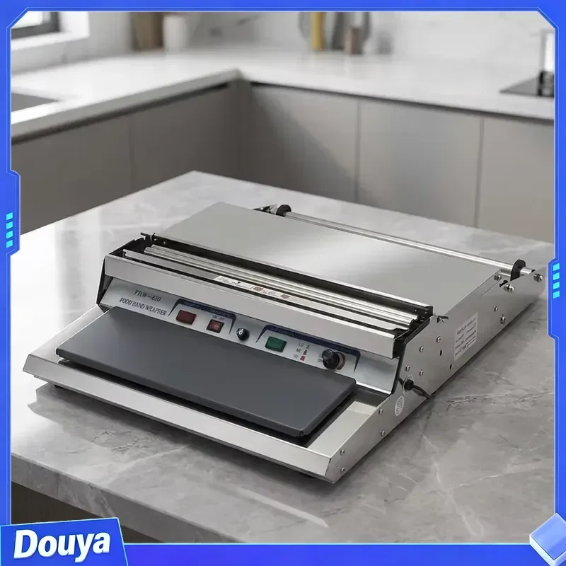 WD-HW450A 60-160 Adjustable Sealing Electric Semi-Automatic Stainless Steel Wrapping Machine