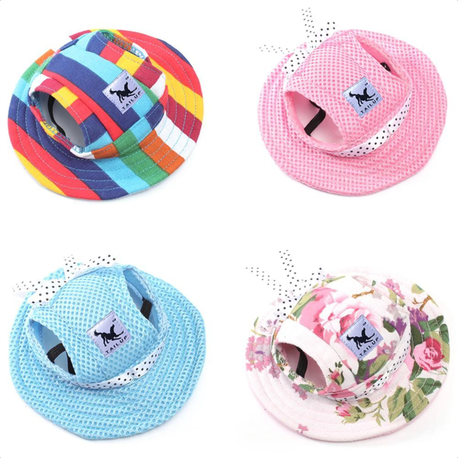 Proteggi il tuo cucciolo in stile con questo adorabile ed elegante cappello con visiera: attrezzatura essenziale alla moda per la protezione solare e l'esterno F