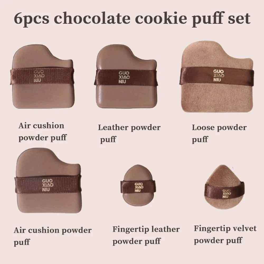 6 STKS Make-up Blender Bladerdeeg Luchtkussen Foundation Spons Losse Poederdonsjes Cosmetische Applicator Tool Groothandel