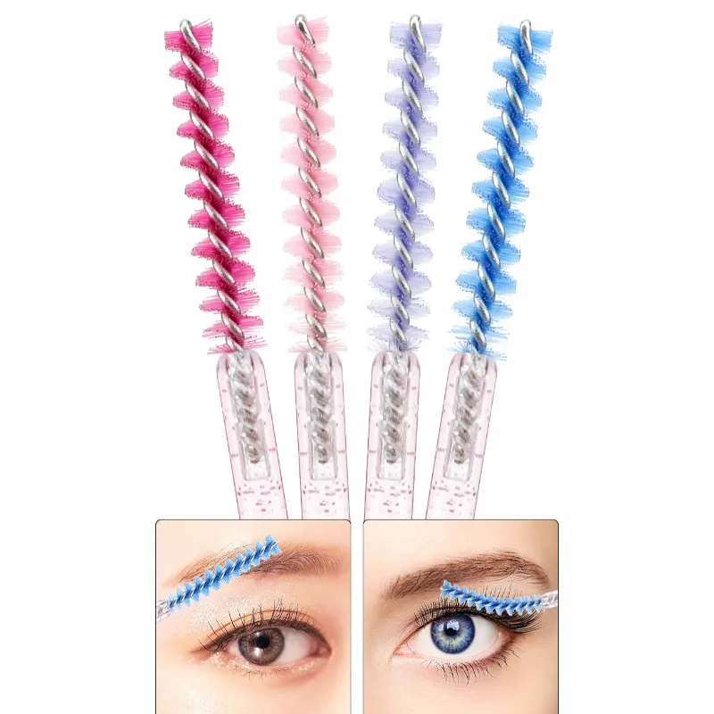 50PCS Eyelash Extension Disposable Eyebrow Brush Mascara Wand Applicator Spoolers Eye Lashes Cosmetic Brushes Set Makeup Tools