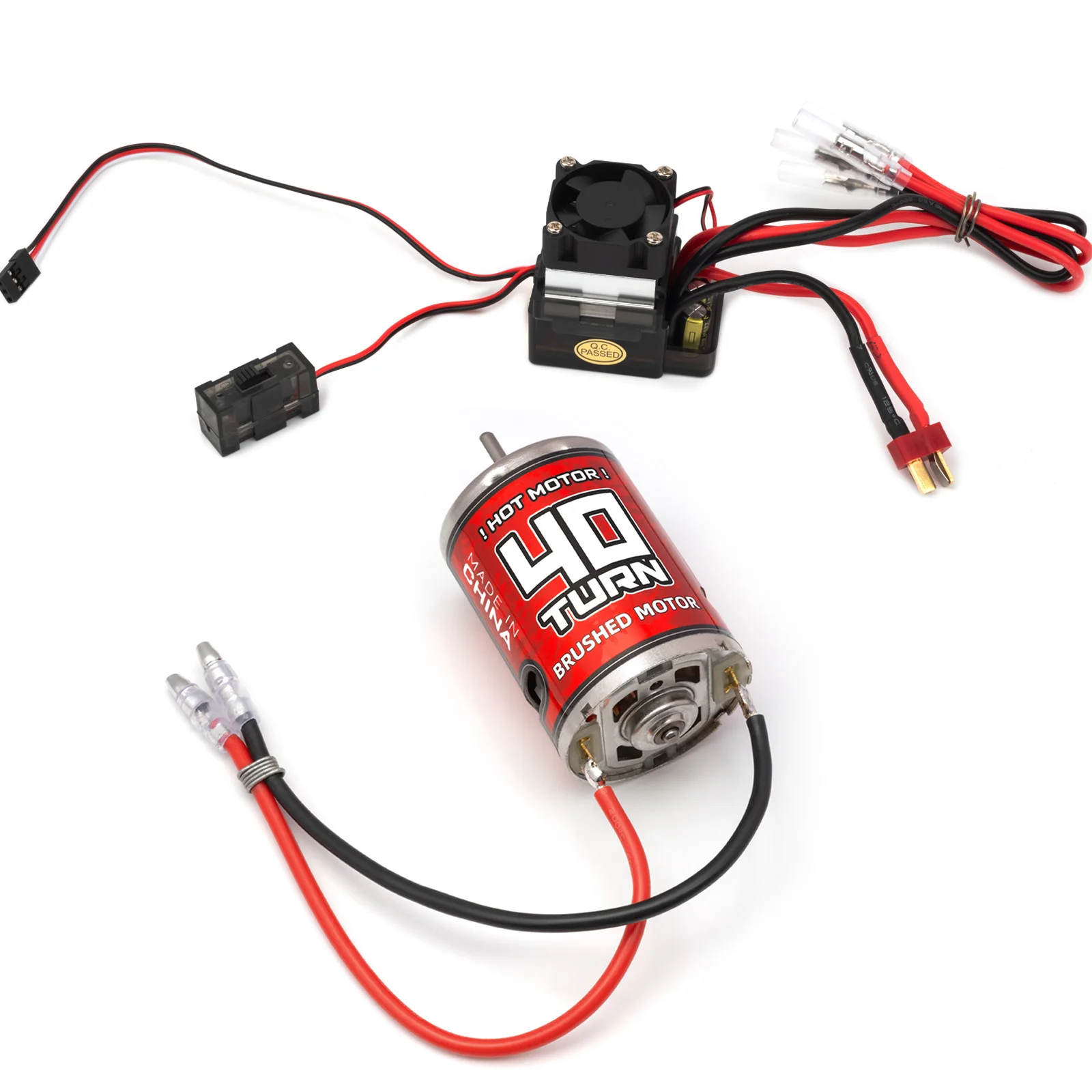 RC Waterproof 540 Brushed Motor ESC Combo 12T 16T 25T 40T 55T 75T for 1/10 RC Off-Road Crawler Buggy Truck RC Spare Parts image 3