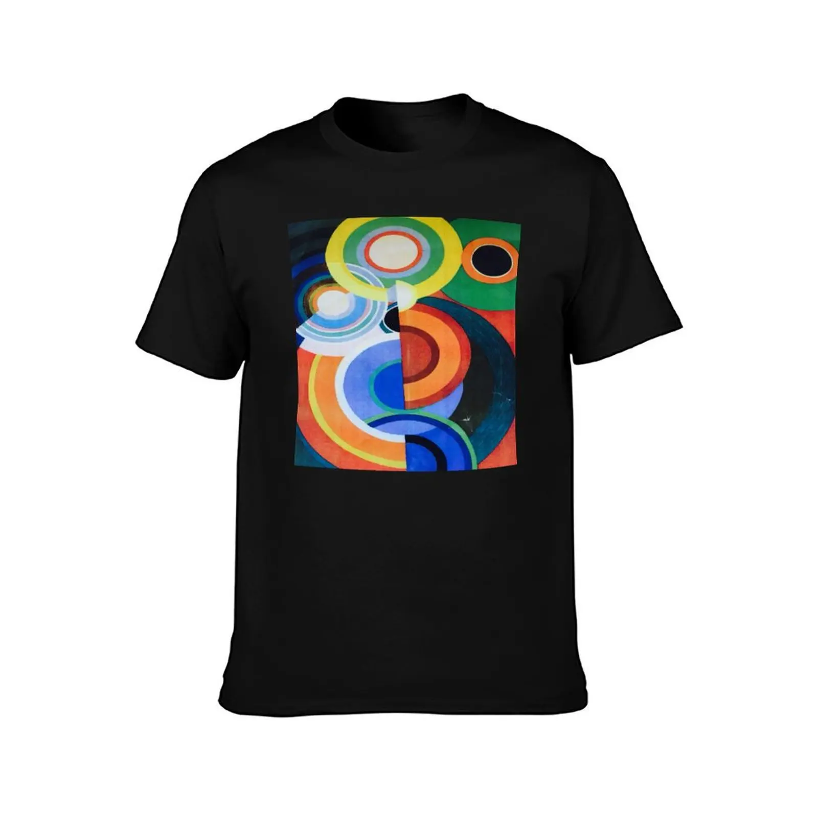 Sonia Delaunay: A Symphony in Color T-Shirt Holiday Casual Short Sleeve Top T-Shirt