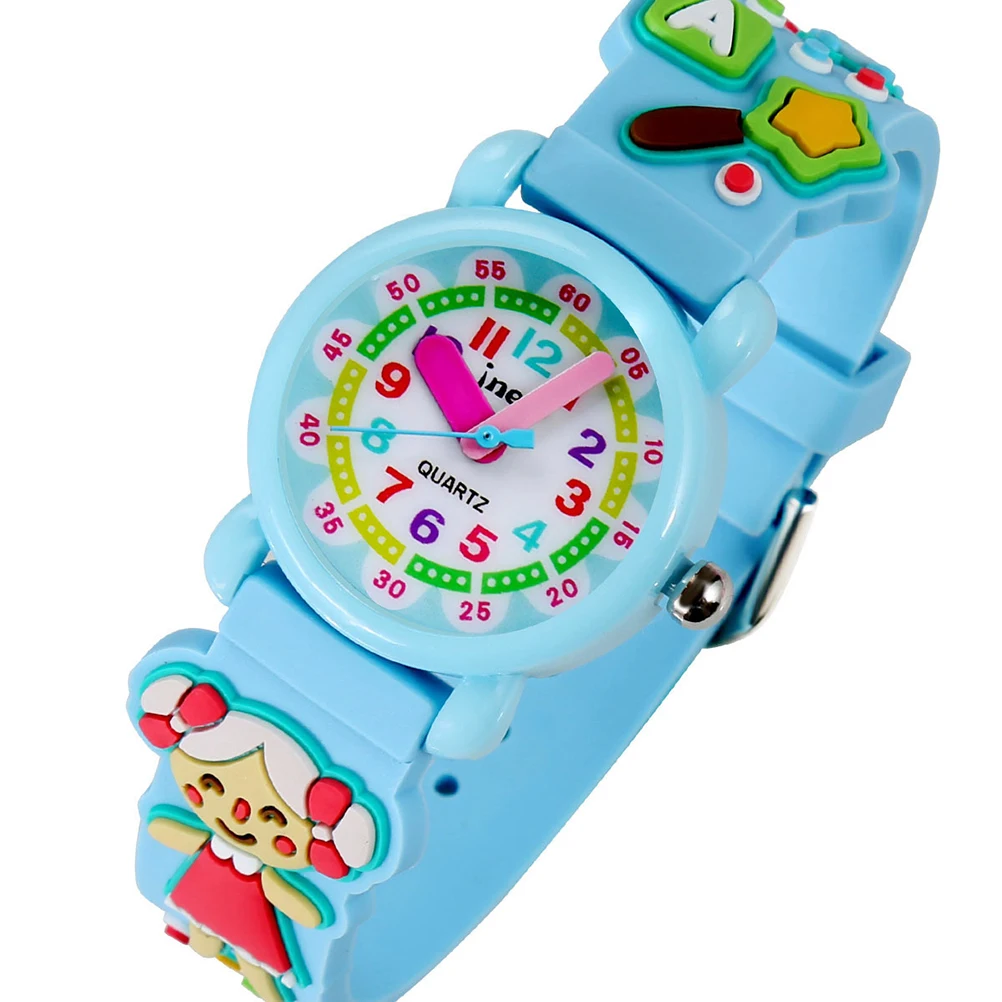 

Watches for Kids Children's Cartoon Waterproof Quartz Primary School Sky-blue Pupils
