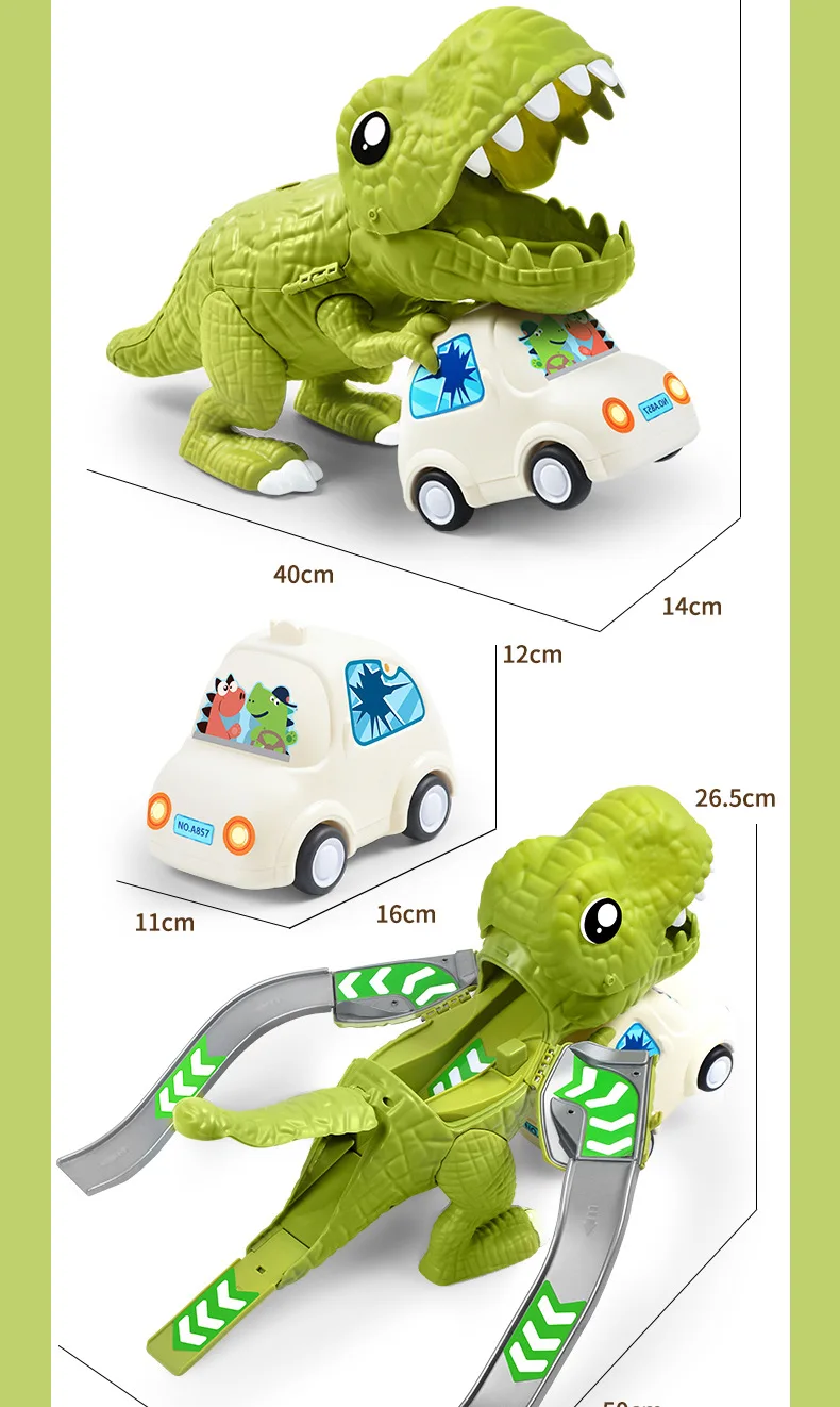 Simulated Dinosaur Toy Car Model Birthday Gift Dinosaur Truck Vehicle Dino Animal Model Truck Game Children Birthday Gifts