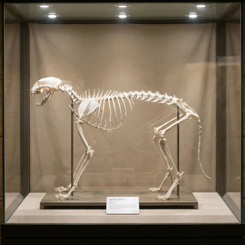 A complete set of unassembled real animal skeletons, real animal bone, Taxidermy