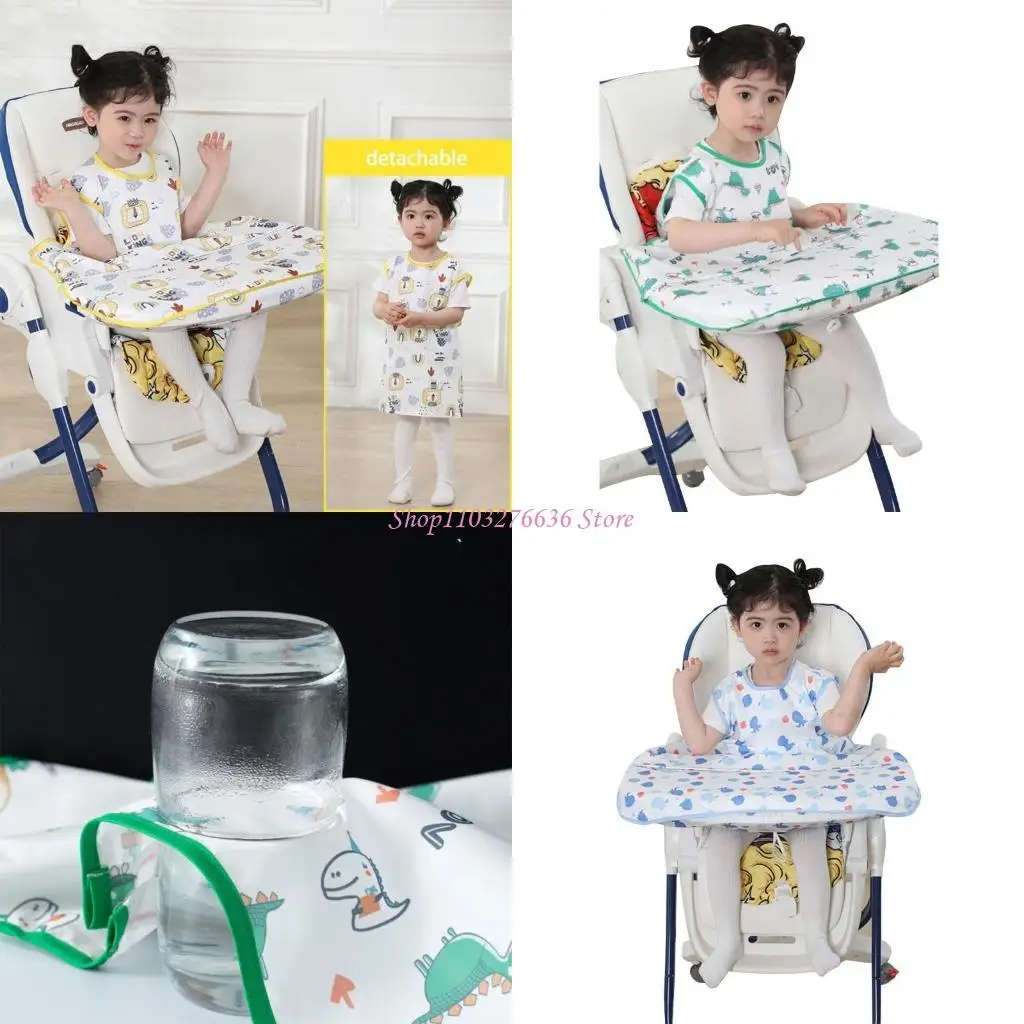 

R6FD Водонепроницаемые рукавочные комбинезоны кормление Bib Burp Cover Cover Mab